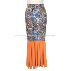 Long Skirt Maxi Skirt with Elasticized Waistband